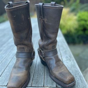 Classic Frye Moto Harness Boots